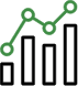 A graphic of an ascending chart.