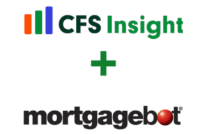 A logo representing the collaboration of cfs insight and mortgagebot.